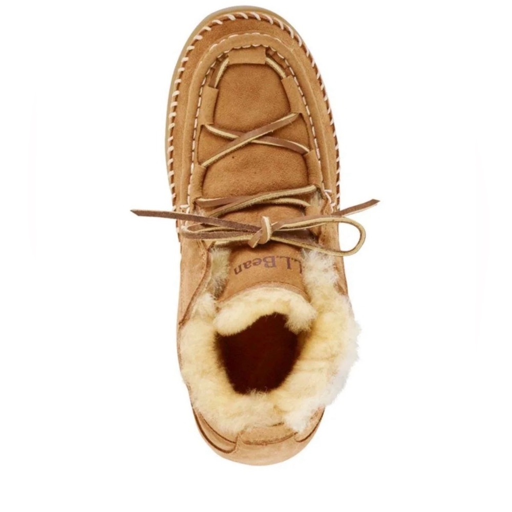L.L. Bean Tan Shearling-Lined Slippers